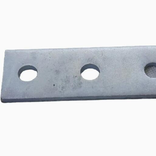 Conector de canal de orificio de placa de empalme de 3 orificios Accesorios generales de canal de puntal de placa plana de tres orificios